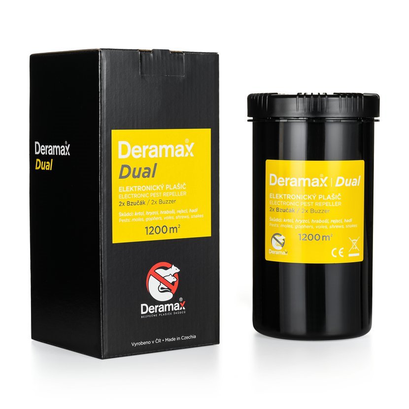 Deramax Dual odpuzovač krtků a hryzců