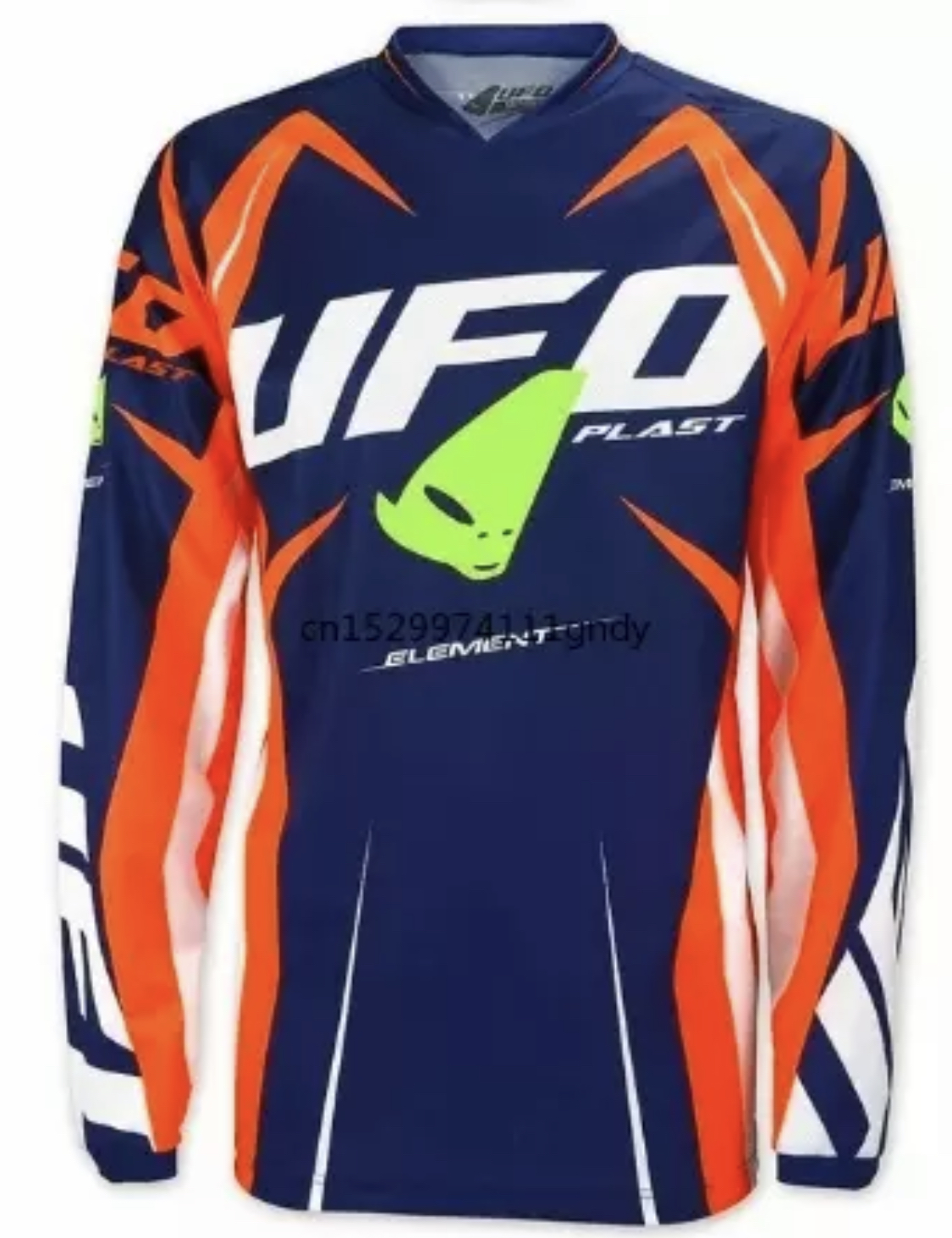 Moto dres UFO modro-oranžový