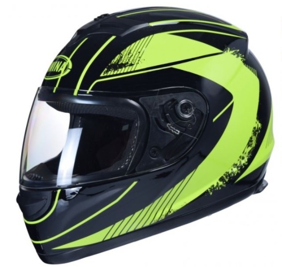 Moto integrální helma green