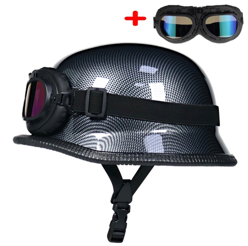 Německá retro helma + retro brýle