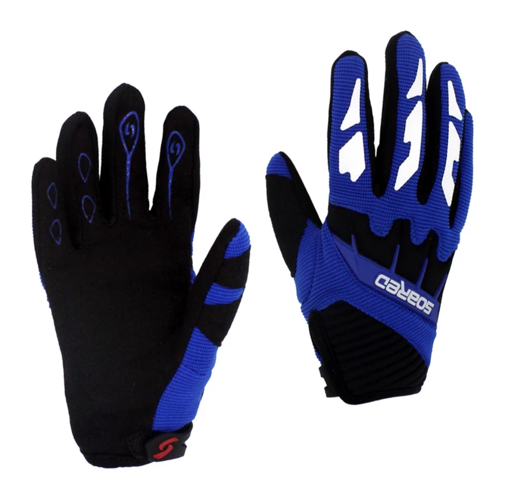 Dětské motocrossové rukavice modré