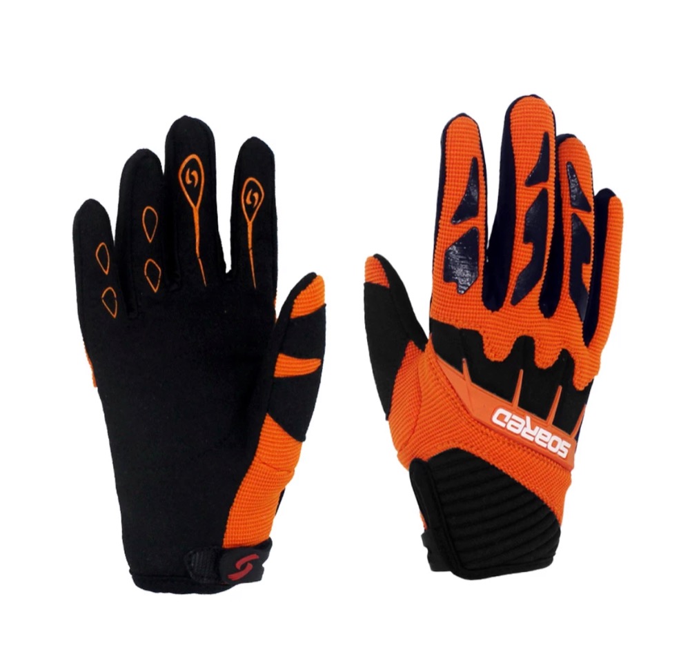 Dětské motocrossové rukavice oranžové