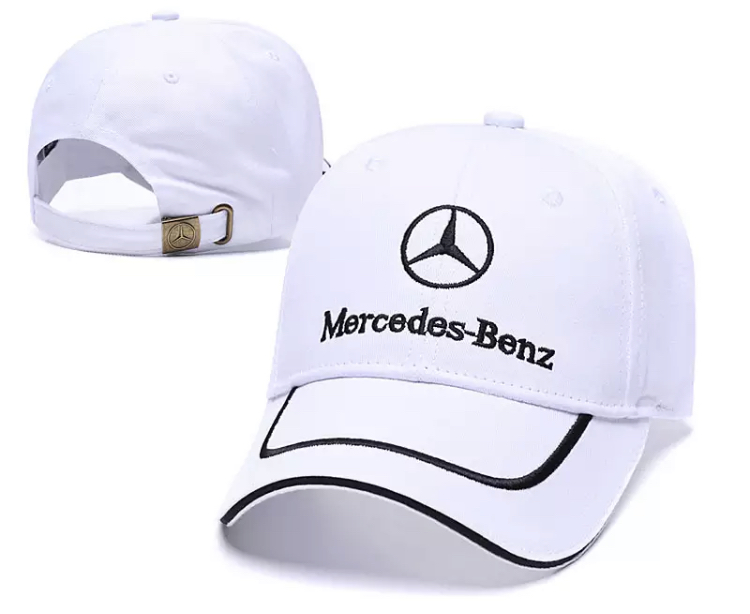 Mercedes bílá kšiltovka