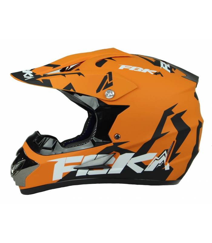 XTR motocross helma oranžová