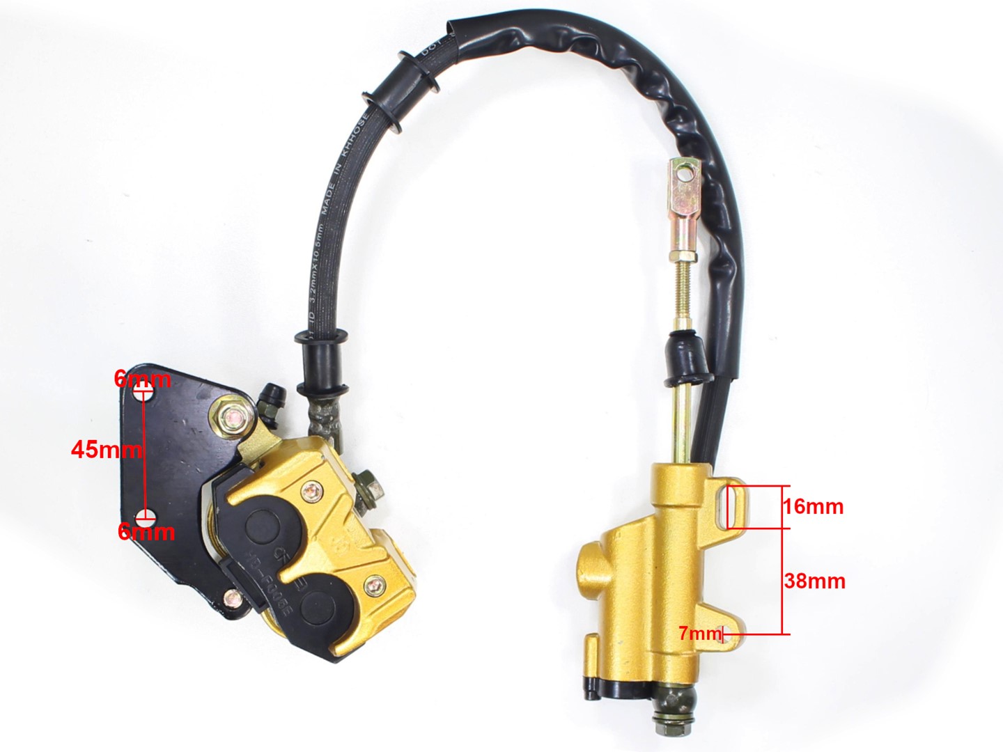 Hydraulická brzda zadní - komplet nový model