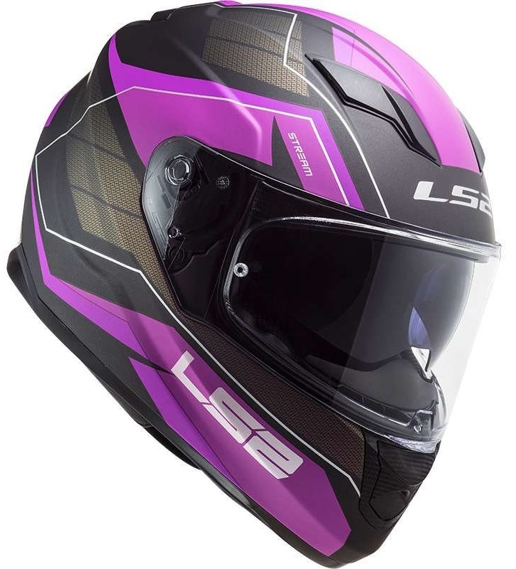 Moto helma integrální LS2 FF320 Stream Evo Mercury Titan Purple