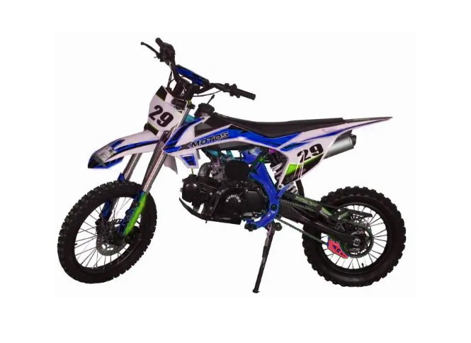 Pitbike XB29 125cc 4T el.start modrý