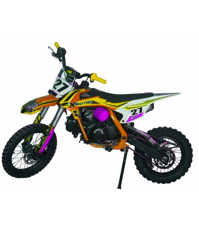 Oranžový pitbike XB27 125cc 4t E-start