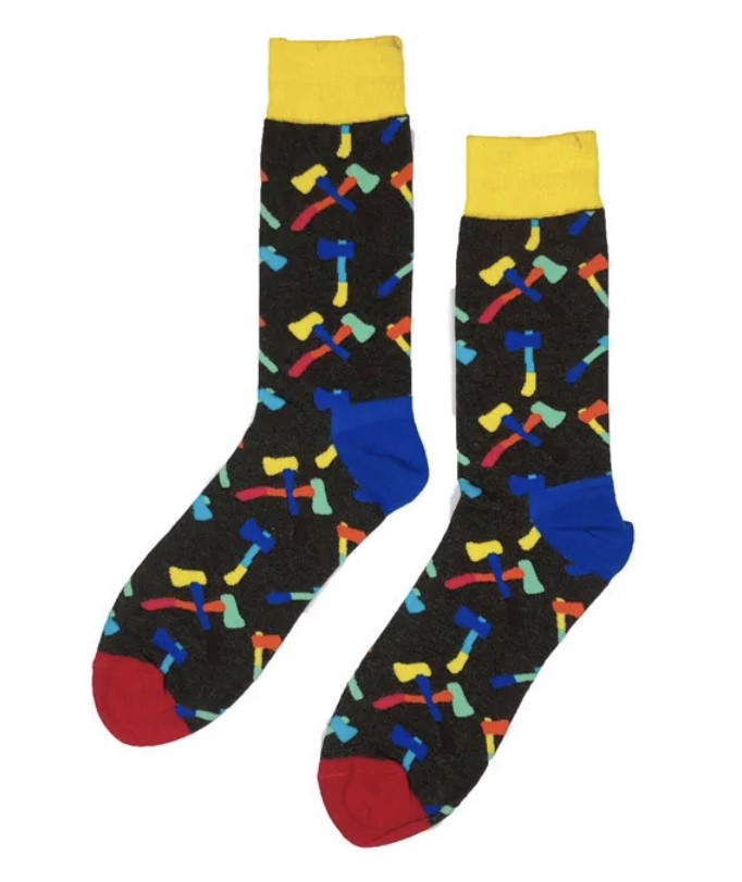 Barevné obrázkové ponožky pro pány