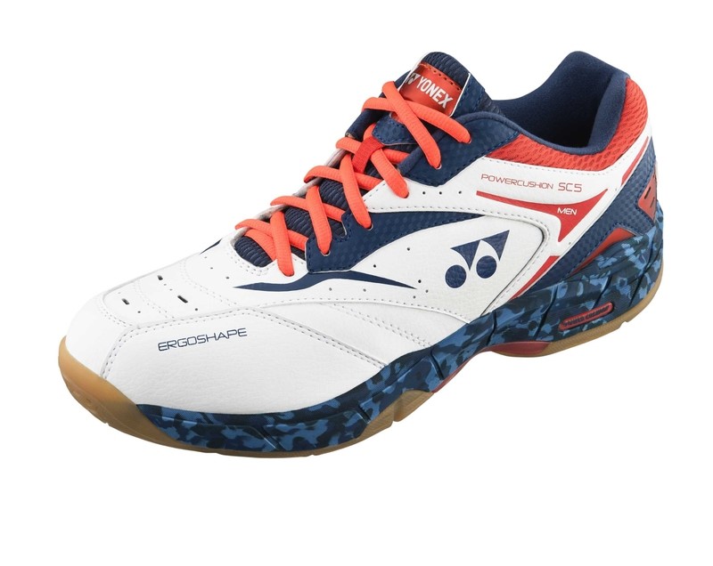 Badmintonová obuv YONEX SHB SC 5 MX navý orange vel. 39,5