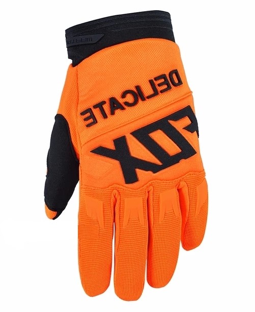 Moto rukavice DELIKATE Fox oranžové