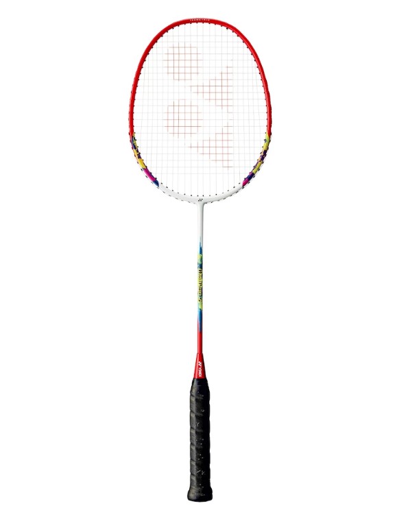 Raketa na badminton Yonex MUSCLE POWER 5 WHITE RED UG4