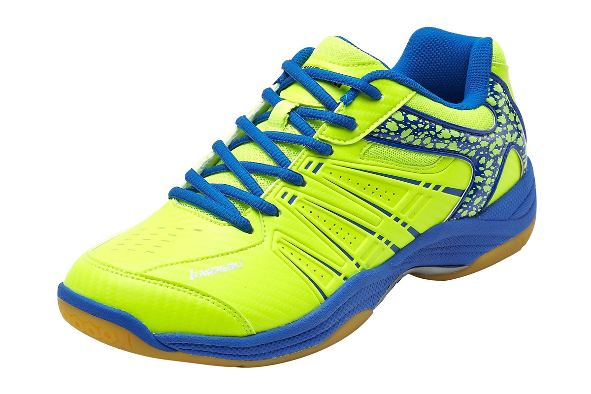 Badmintonová obuv Kawasaki modro-zelená