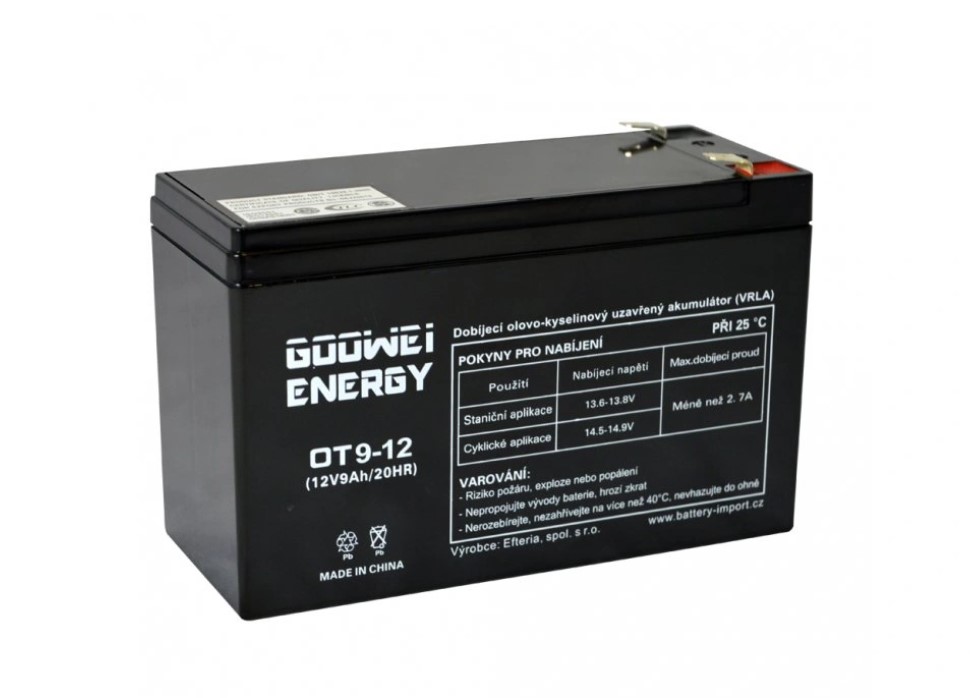 Gelová baterie Goowei 12V 9Ah