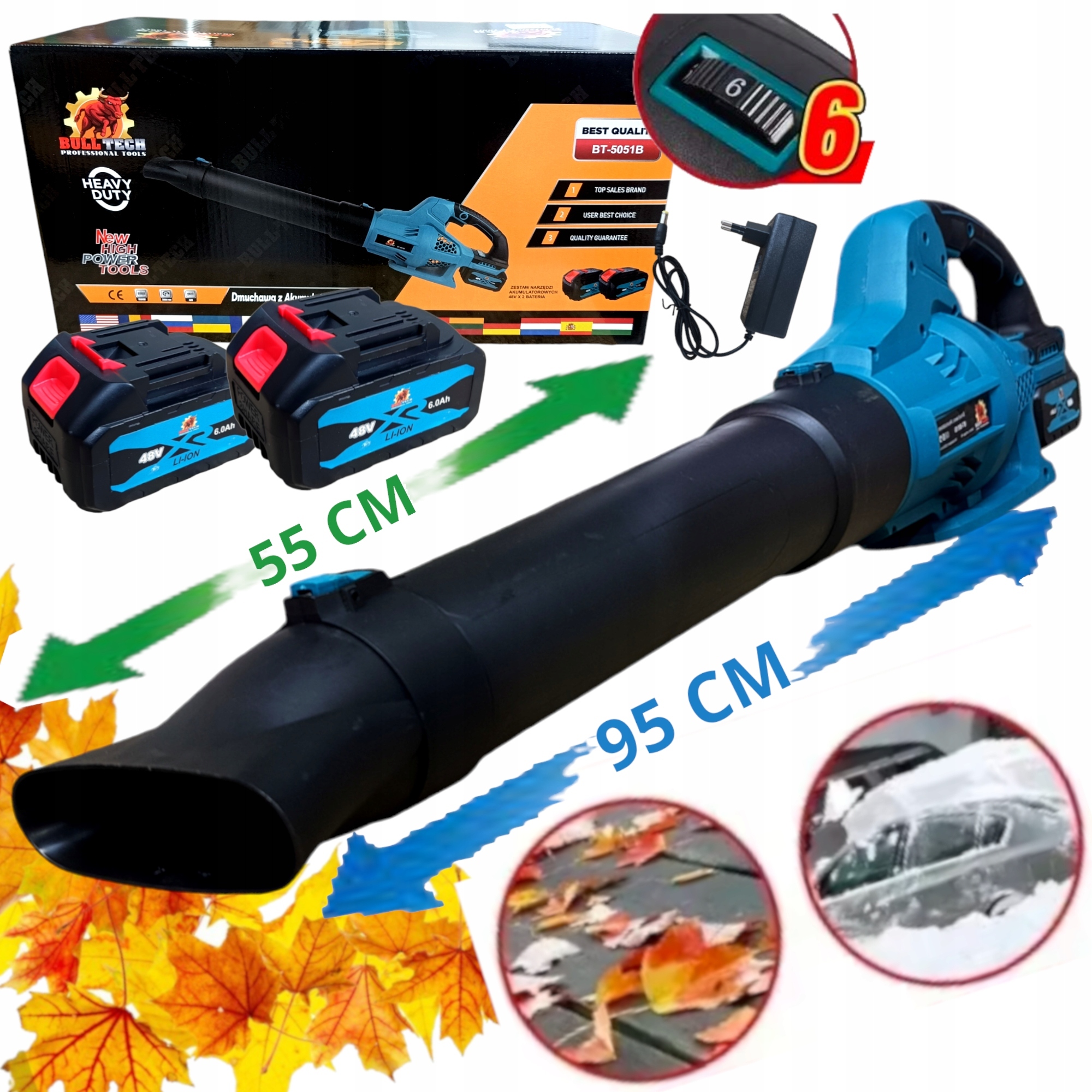 Zahradní fukar Bull Tech 24V 6Ah