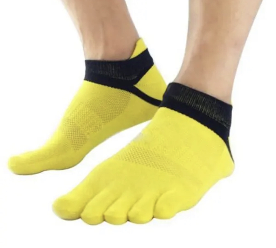Žluté prstové ponožky