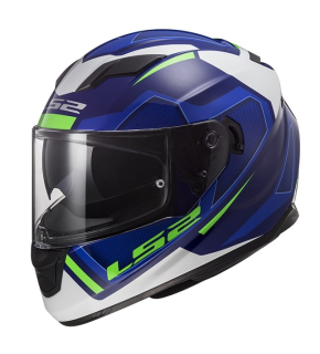 Moto helma integrální LS2 FF320 Stream Evo Axis blue/white