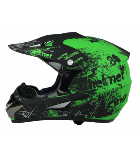 XTR motocross helma zelená 