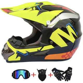 XTR motocross helma SET barevná 