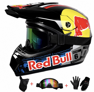 Krosová moto přilba RedBull SET