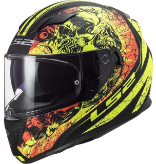 Moto helma integrální LS2 FF320 Stream Evo Throne yellow/black