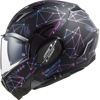 Výklopná helma LS2 FF900 Valiant II Stelar matně černo-modrá