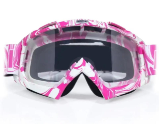 Brýle pro motokros růžové