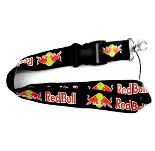 Klíčenka černá RedBull na krk