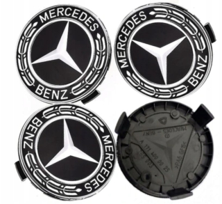 Sada středových krytů litých kol Mercedes 75mm