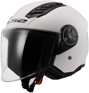 Otevřená moto helma LS2 OF616 Airflow II Solid bílá